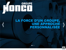 Tablet Screenshot of groupehonco.com